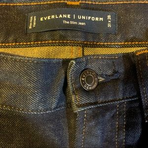 Everlane Deep Indigo Slim Jeans 31x28